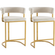 arrel-Style Velvet Bar Stool – Modern Metal Frame with High-Density Foam Seat