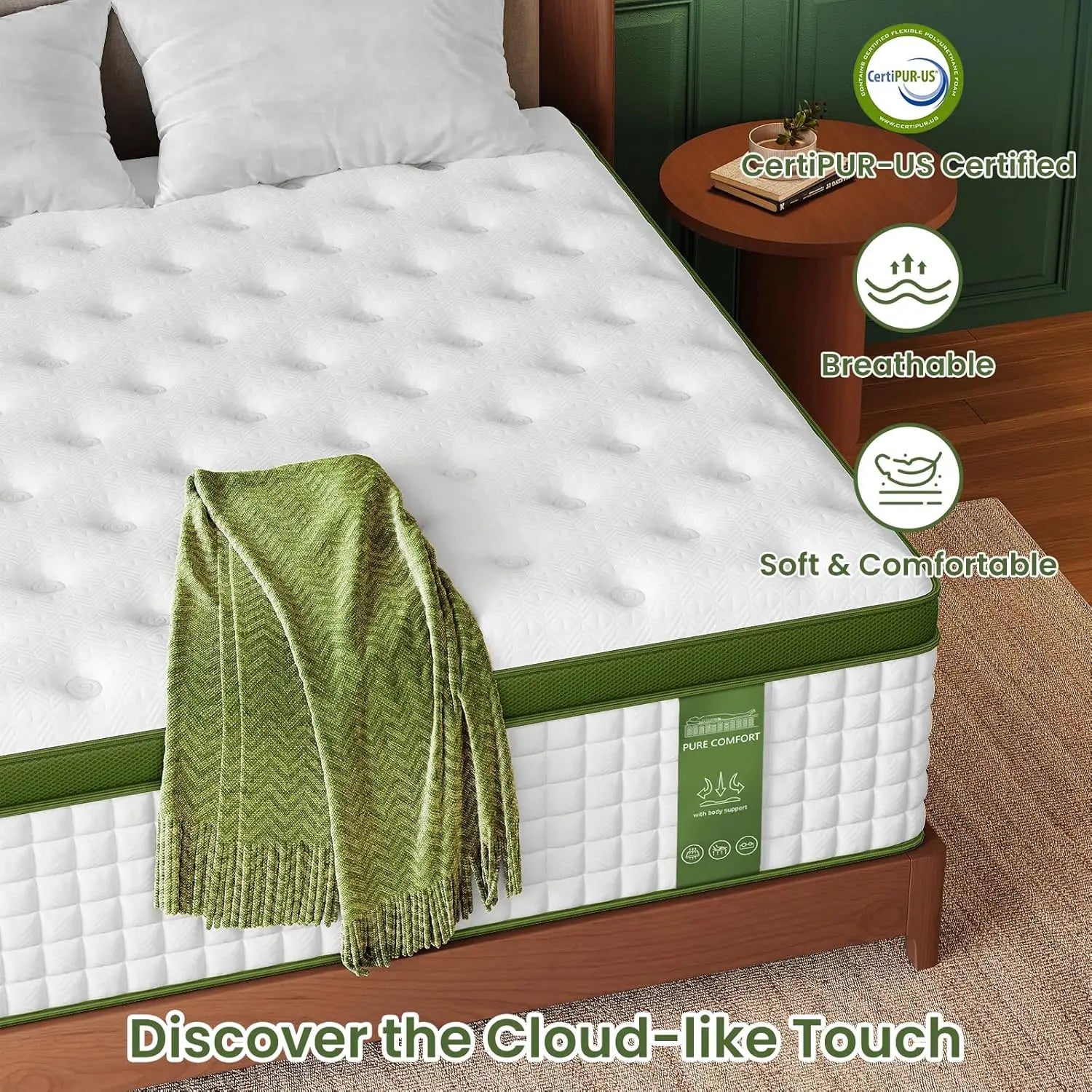 BedStory Hybrid Mattress – Full/Queen/King – 12-15 in