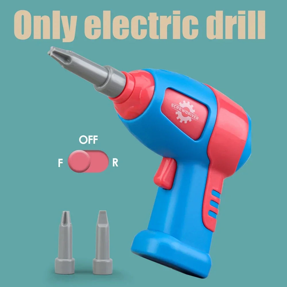 Kids Tool Set with Electric Drill – 3D Puzzle Educational Pretend Play Toy