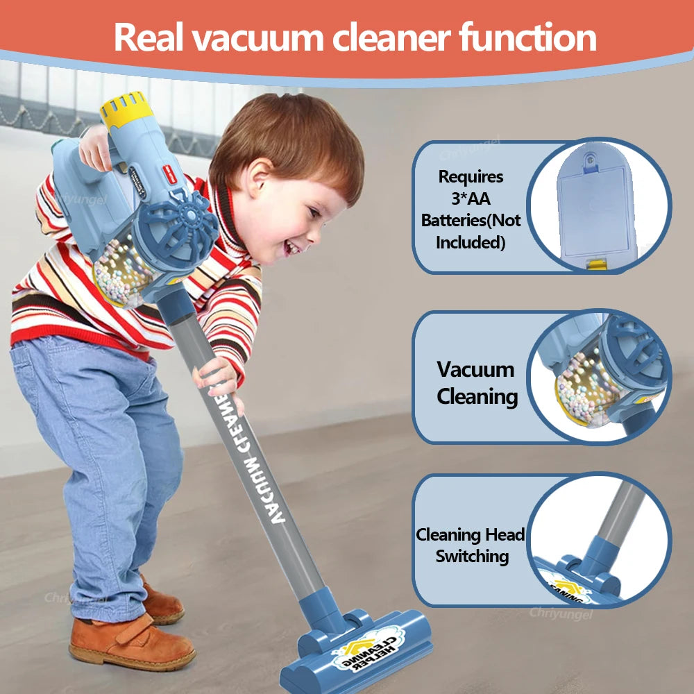 Kids Pretend Play Vacuum Cleaner Set – Interactive Cleaning Toy for Toddlers