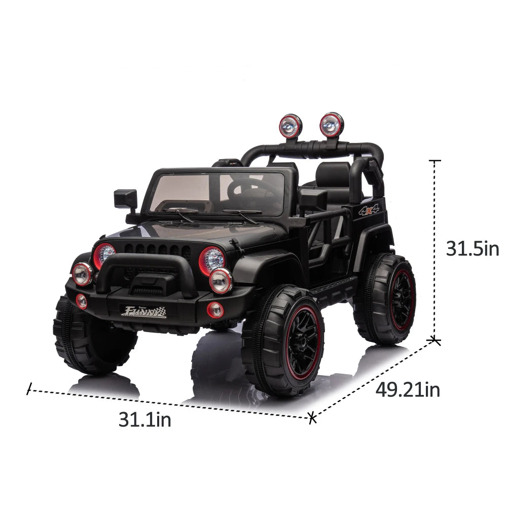 Lwo Electric Ride-On Car for Kids | 3-8 Years | Remote Control, Music & Lights