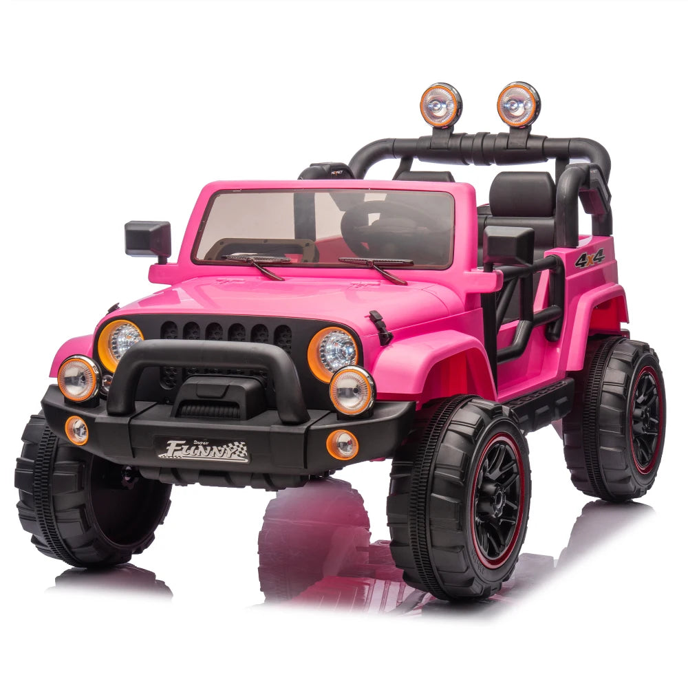 Lwo Electric Ride-On Car for Kids | 3-8 Years | Remote Control, Music & Lights