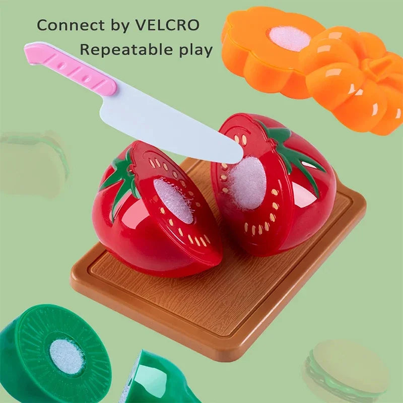 Pretend Play Red Kitchen Toy Set – Interactive Cooking Playset for Kids