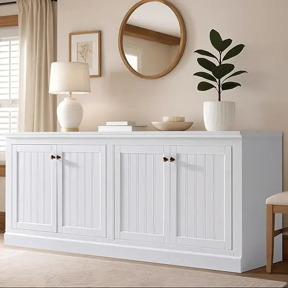 72" Farmhouse Sideboard Buffet Cabinet