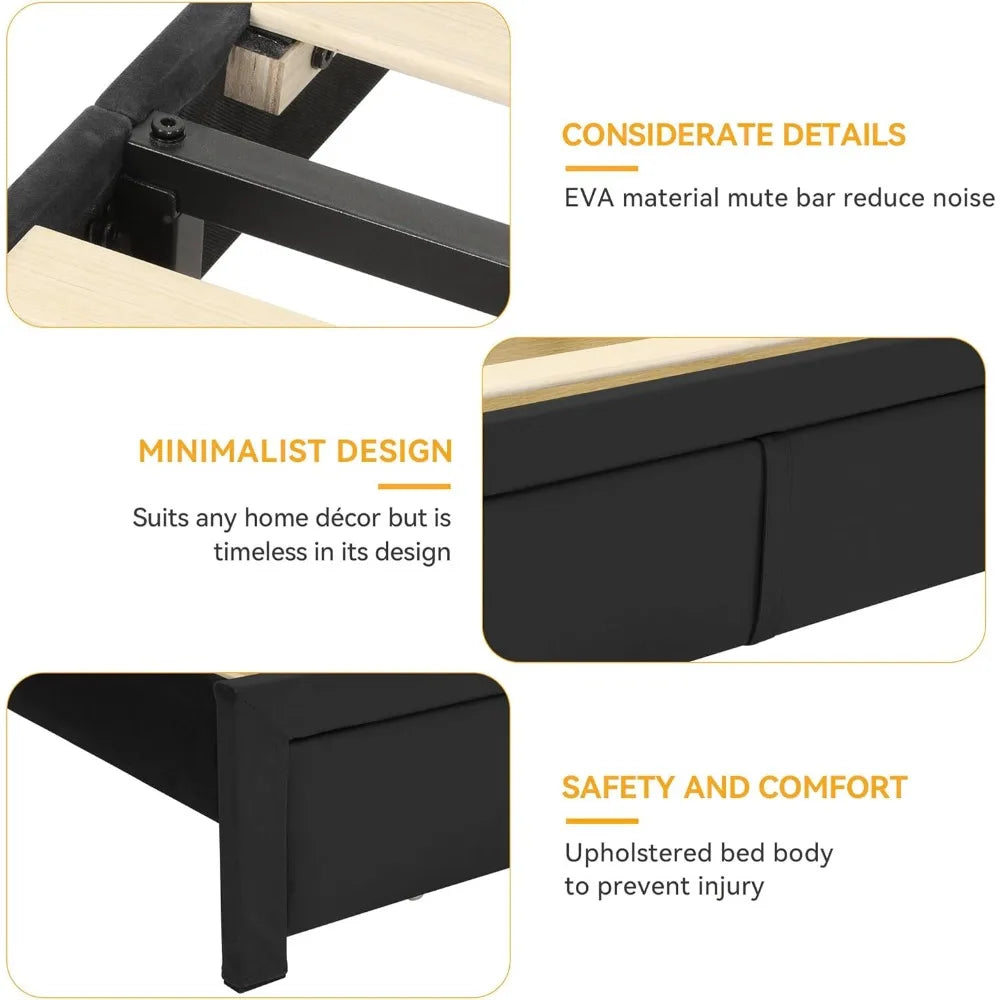 Queen Velvet Storage Bed – Elegant & Functional