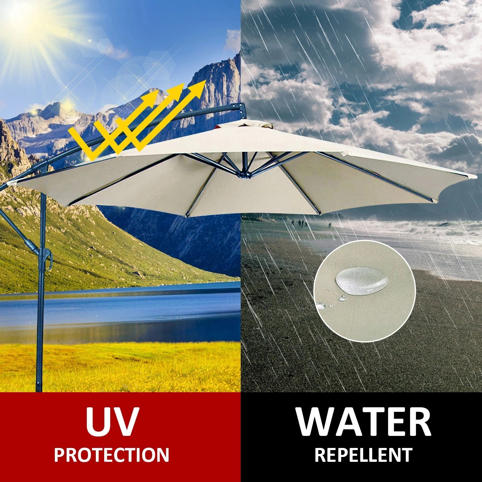Replacement Outdoor Umbrella Canopy – UV & Waterproof