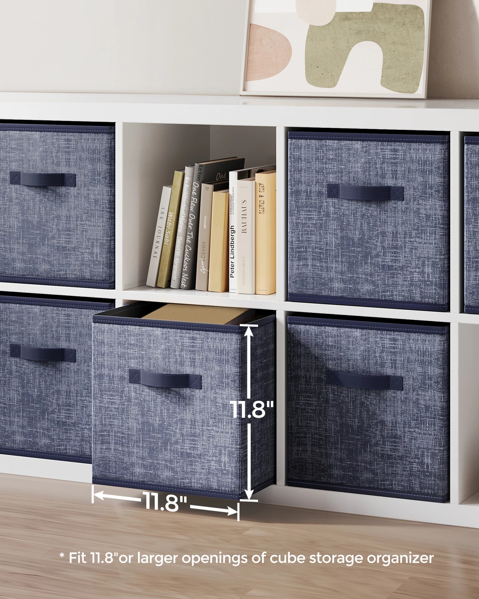 ongmics 6-Pack Fabric Storage Cubes – Durable & Space-Saving