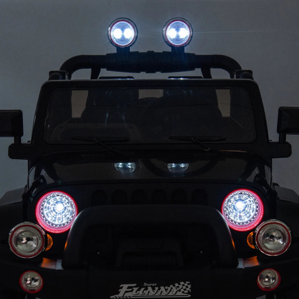 Lwo Electric Ride-On Car for Kids | 3-8 Years | Remote Control, Music & Lights