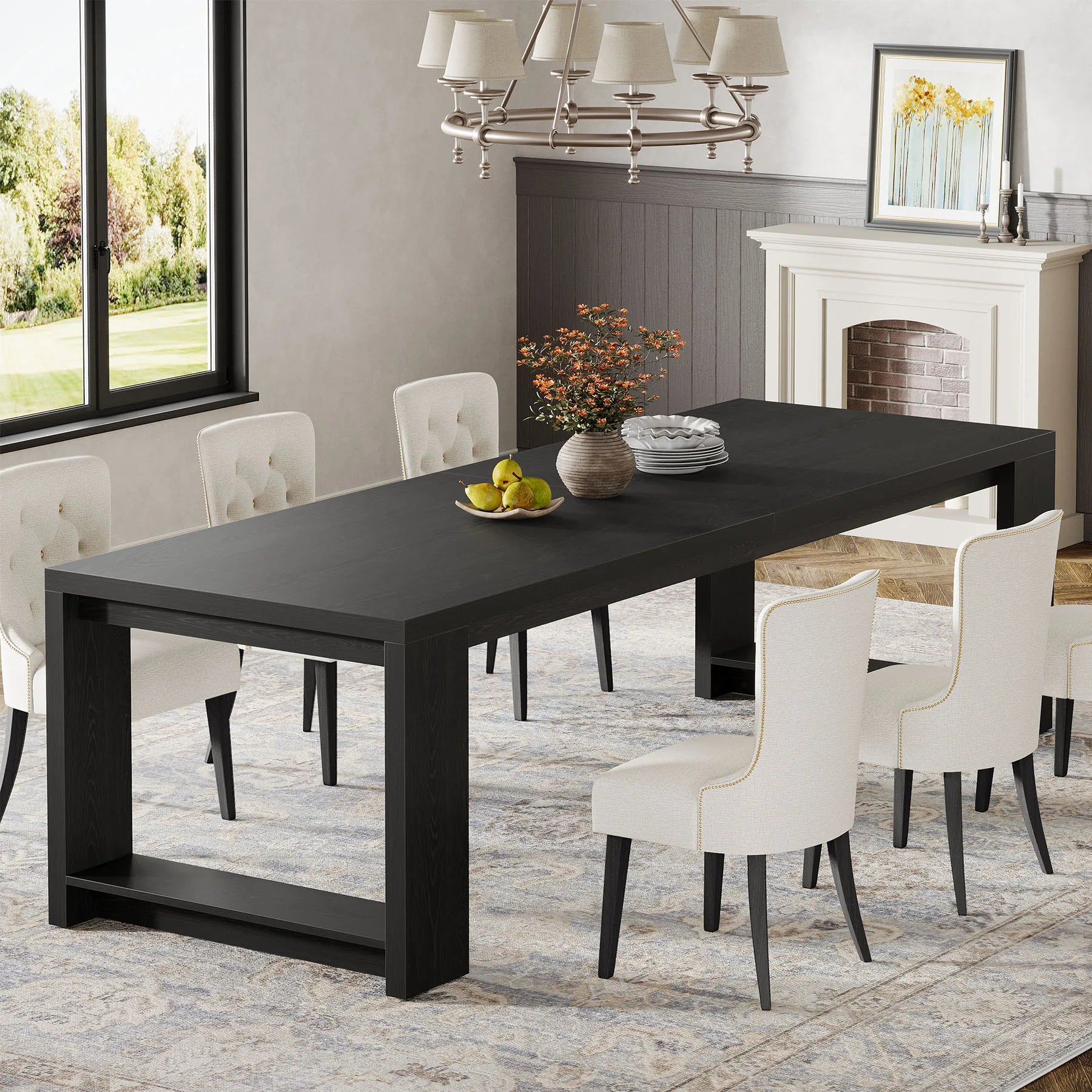 Tribesigns Extra Long Dining Table for 6-8