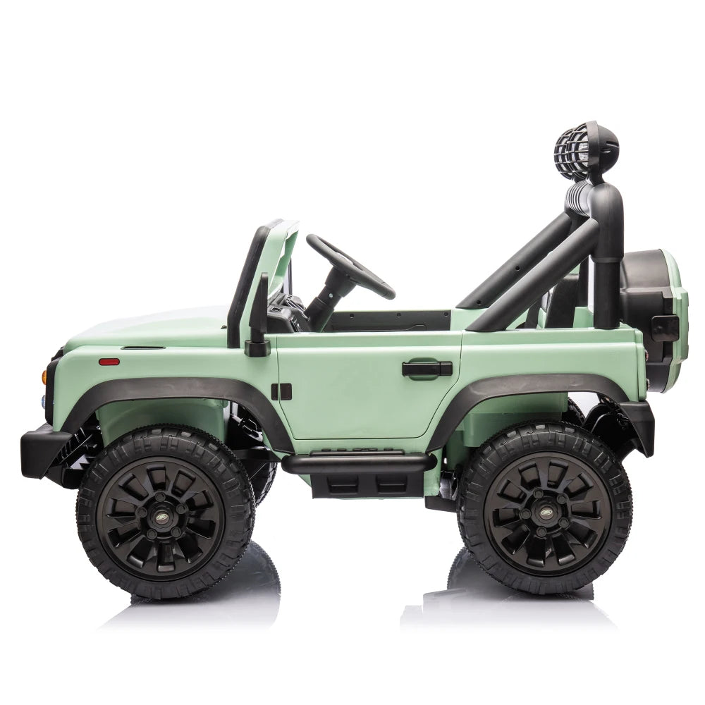 Lwo Licensed Land Rover Defender Electric Ride-On Car for Kids | Ages 3-7 | Remote Control, Multimedia, LED Lights