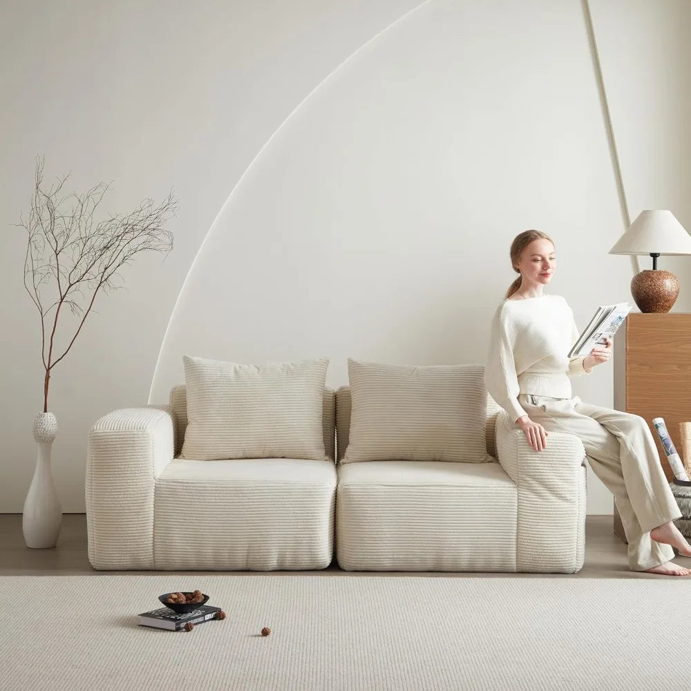 Memory Foam 3-Seater Sofa – Easy Transport & Modern Design