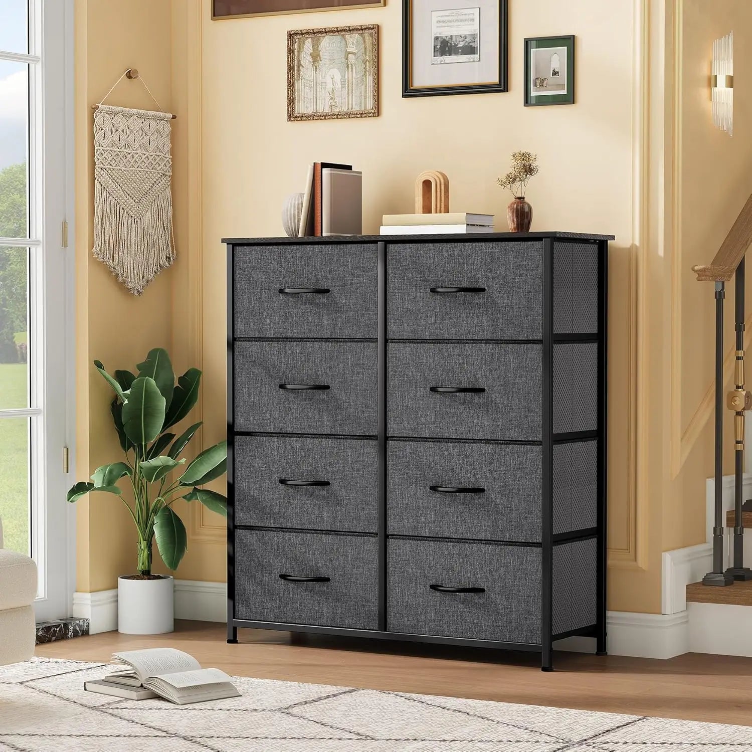 8-Drawer Fabric Dresser – Bedroom, Closet & Living Room Storage Organizer