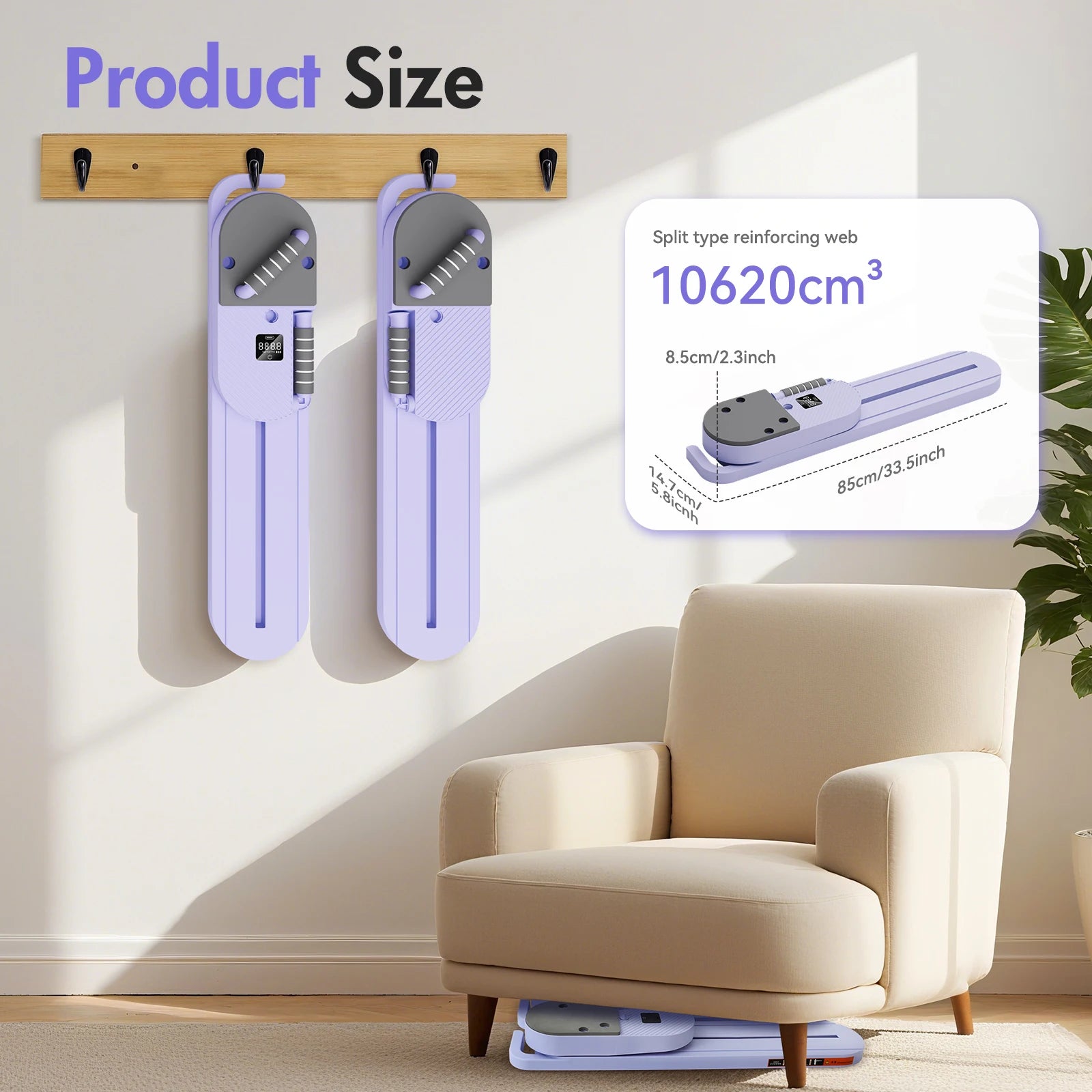 Portable Split Ab Board with Resistance Bands – Smart Pilates & Core Trainer