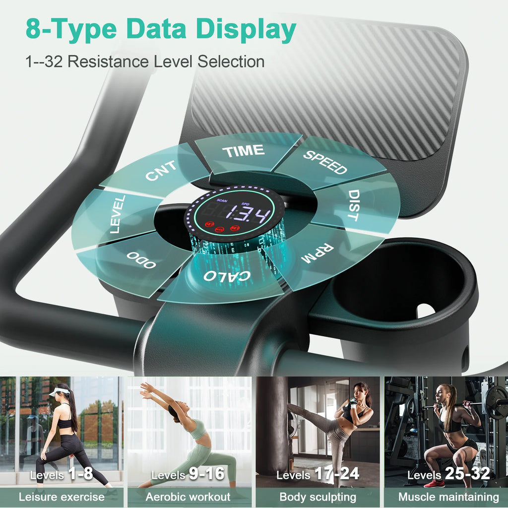 Superun Magnetic Spin Bike – Indoor Exercise Bike for Home Workouts