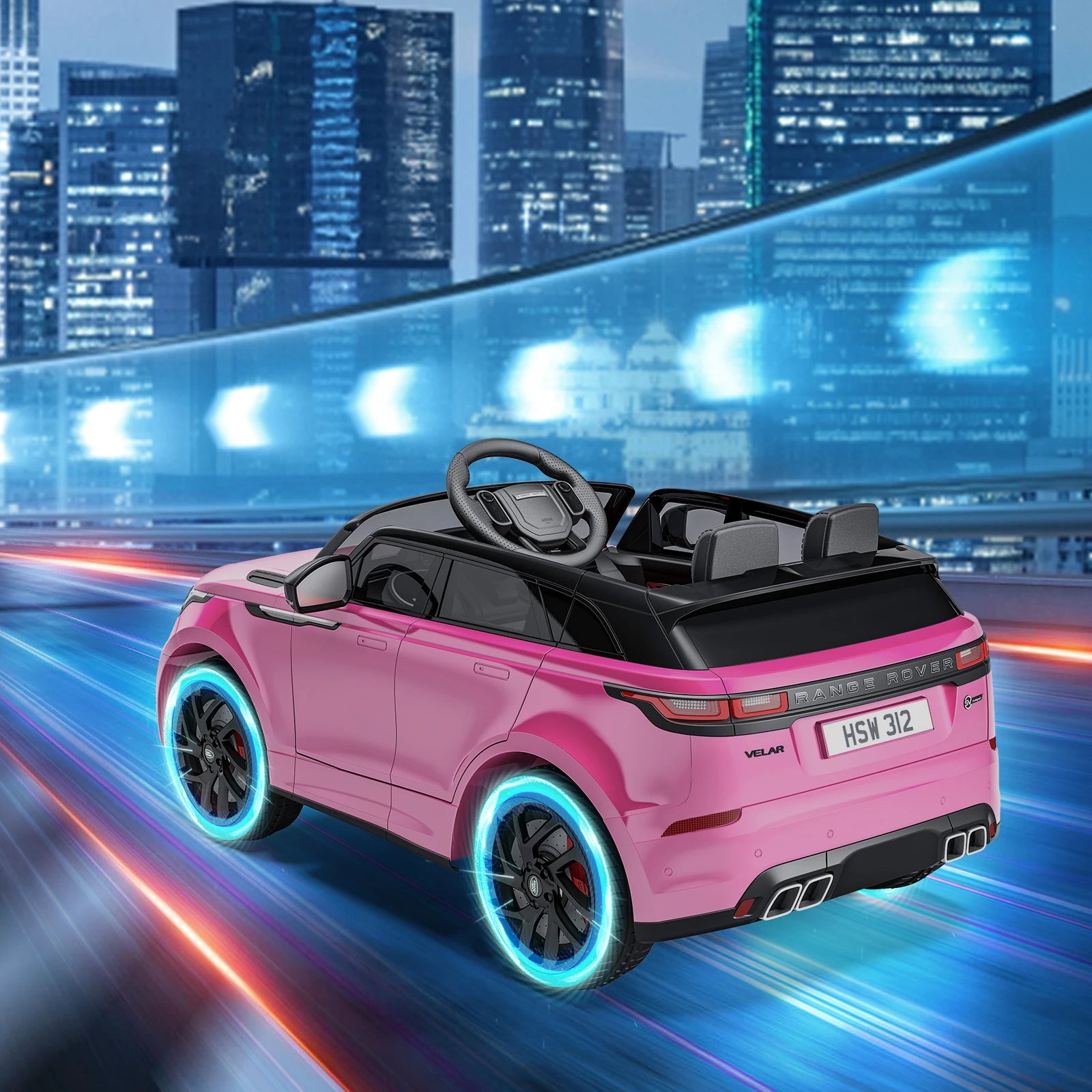 HobbyLane 12V Kids Ride-On Car | Electric Car with Parental Remote, MP3 Player, Rocking Function & Pull Rod | Ages 4–8