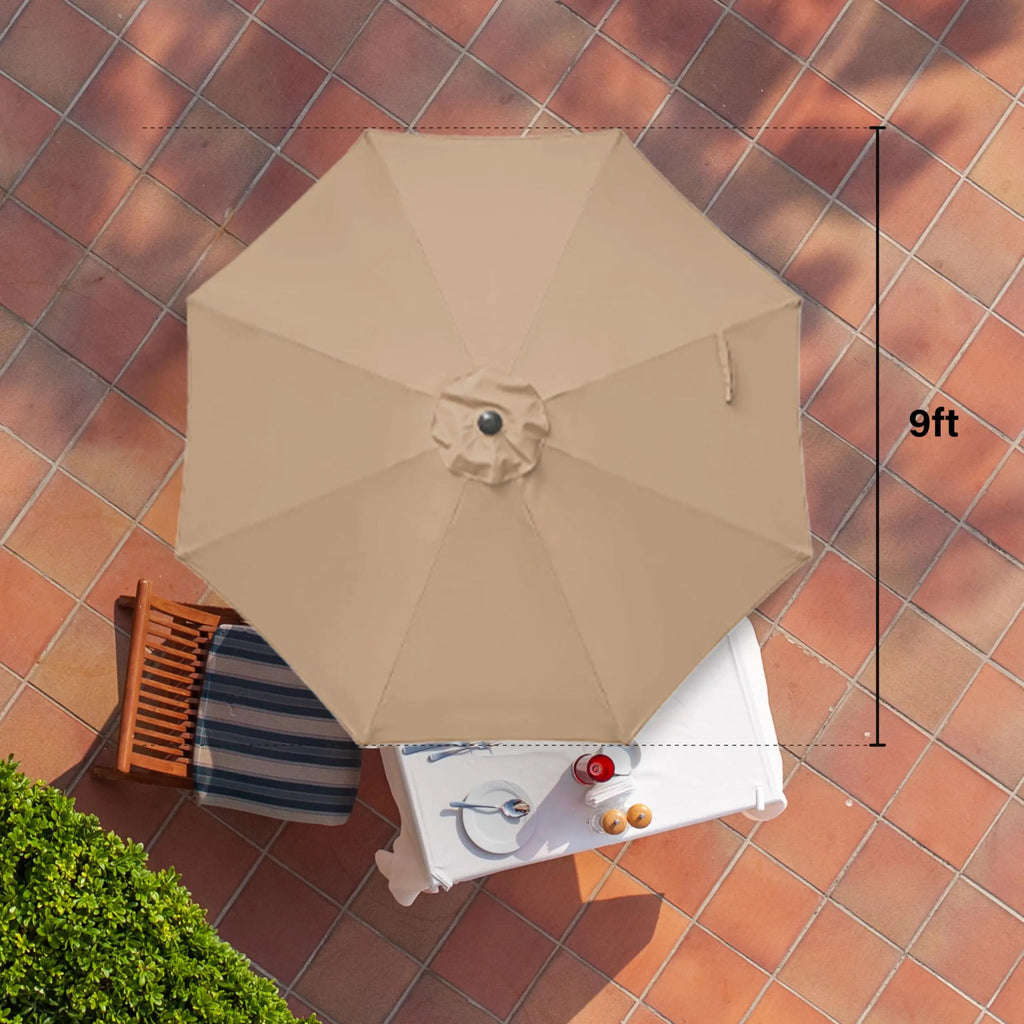 9ft Outdoor Patio Umbrella – Waterproof & UV Resistant