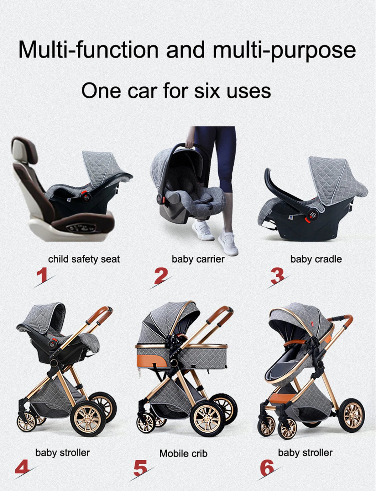 Foldable Baby & Kids Crib with CE Certification, Suitable for Ages 0-12+ Years