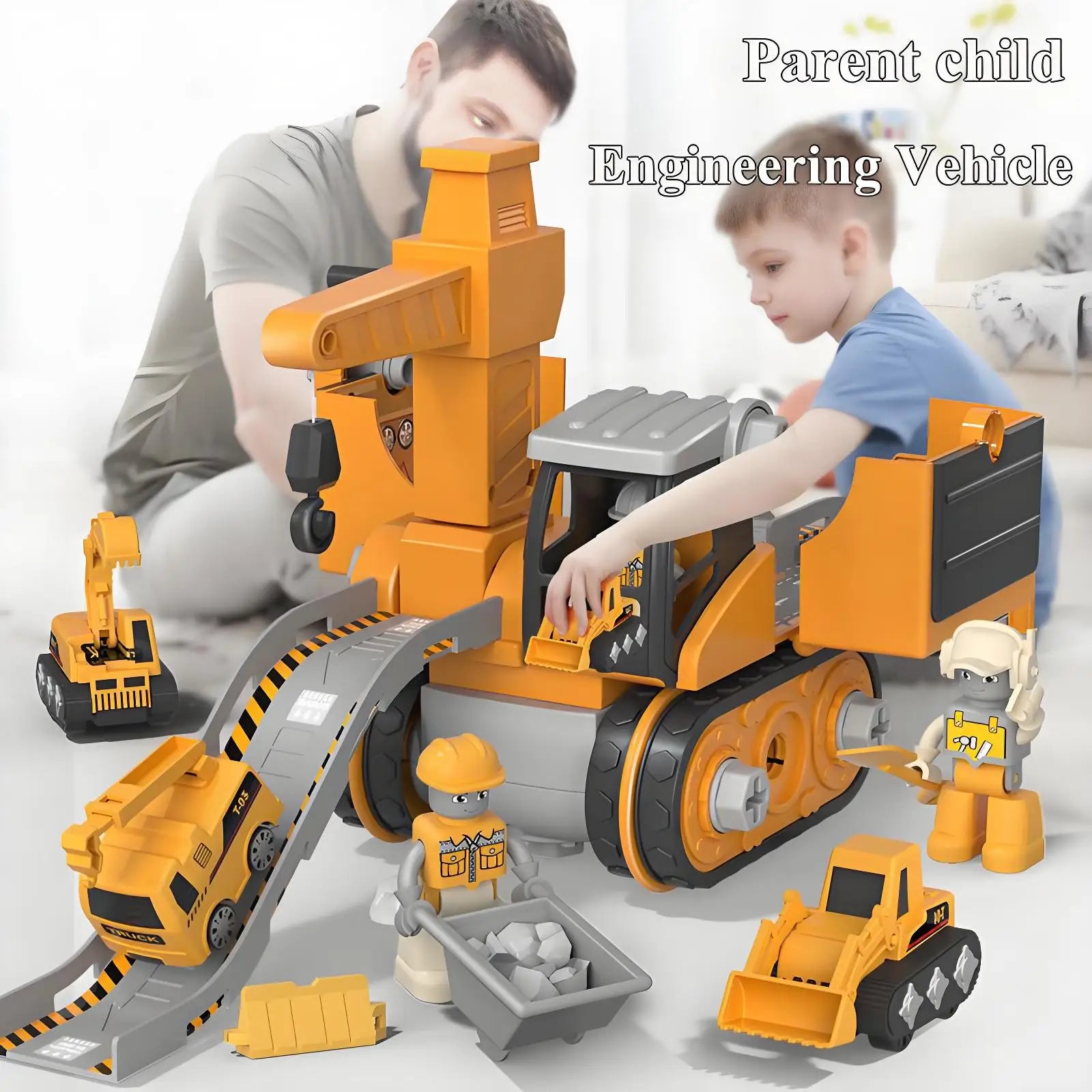 Educational Diecast Assembly Toy Car with Drill – Kids Engineering Playset
