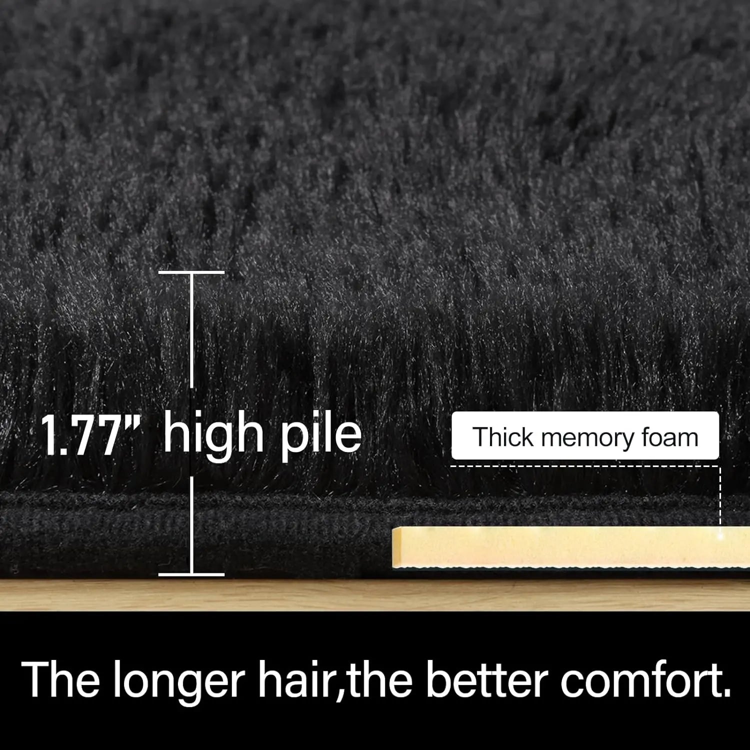 NOAHAS Plush Area Rug – Soft & Cozy Indoor Carpet