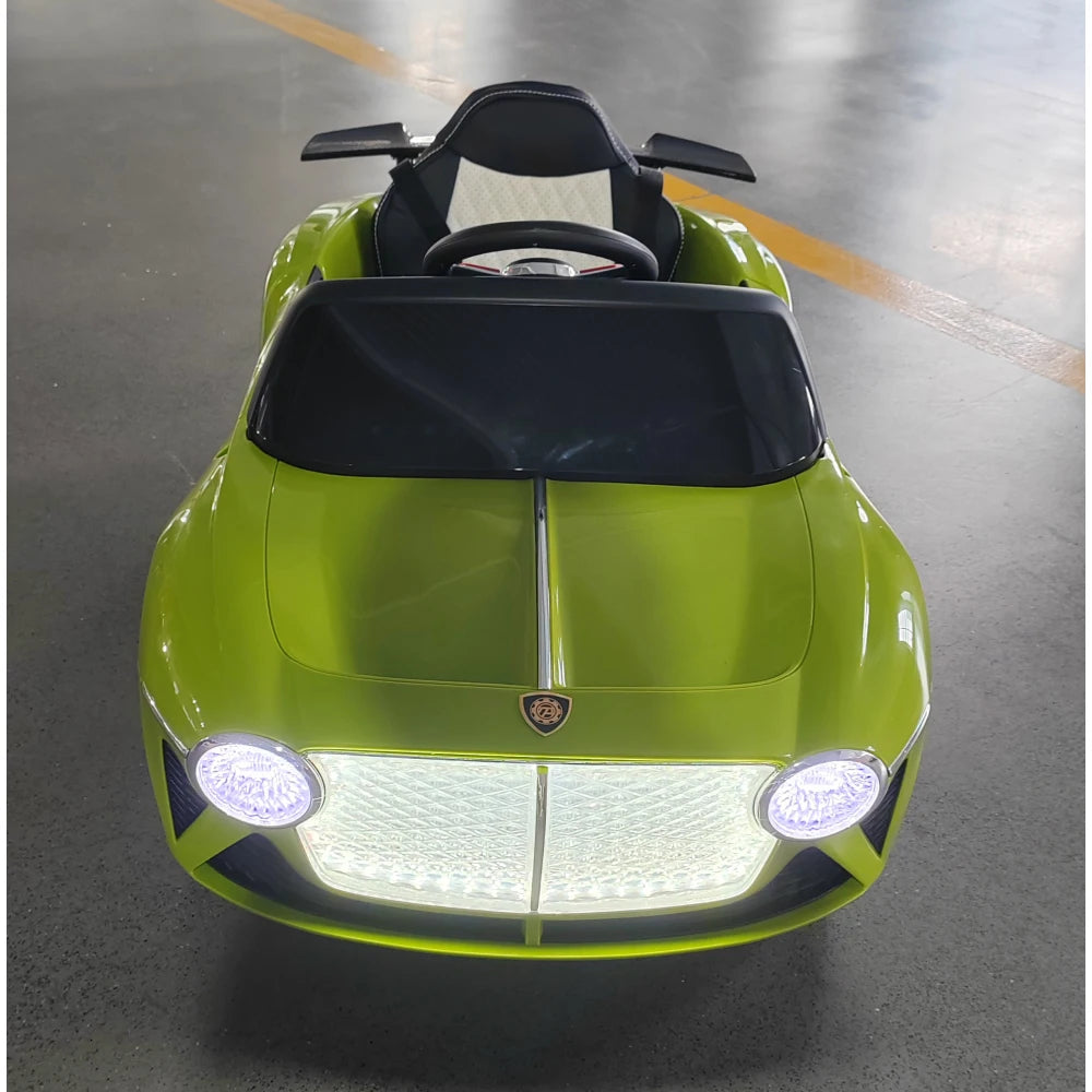Lwo Kids Electric Ride-On Car | Ages 3–6 | 2.4G Remote Control, LED Lights, Music Player, Safety Belt