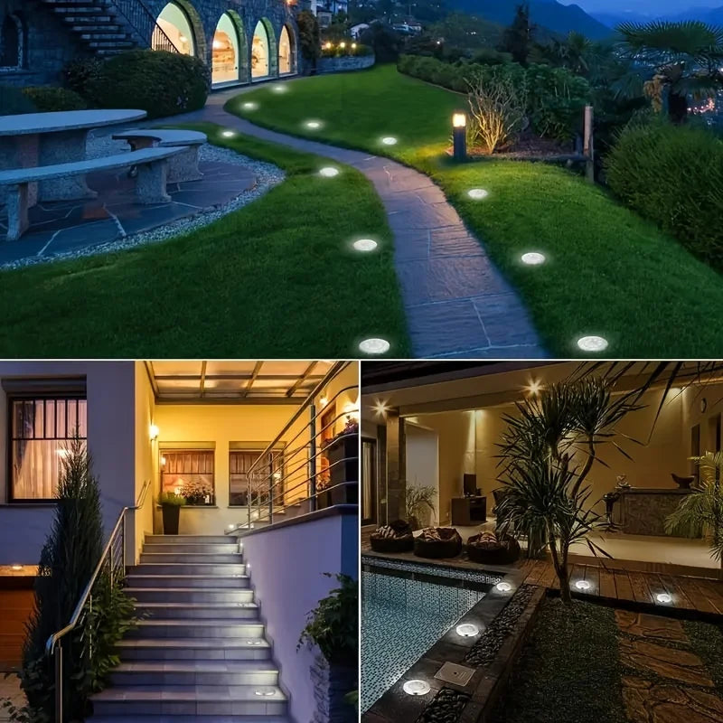 8-Pack Solar LED Garden Lights – Waterproof Outdoor Pathway Lamps