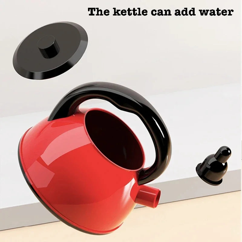 Pretend Play Red Kitchen Toy Set – Interactive Cooking Playset for Kids