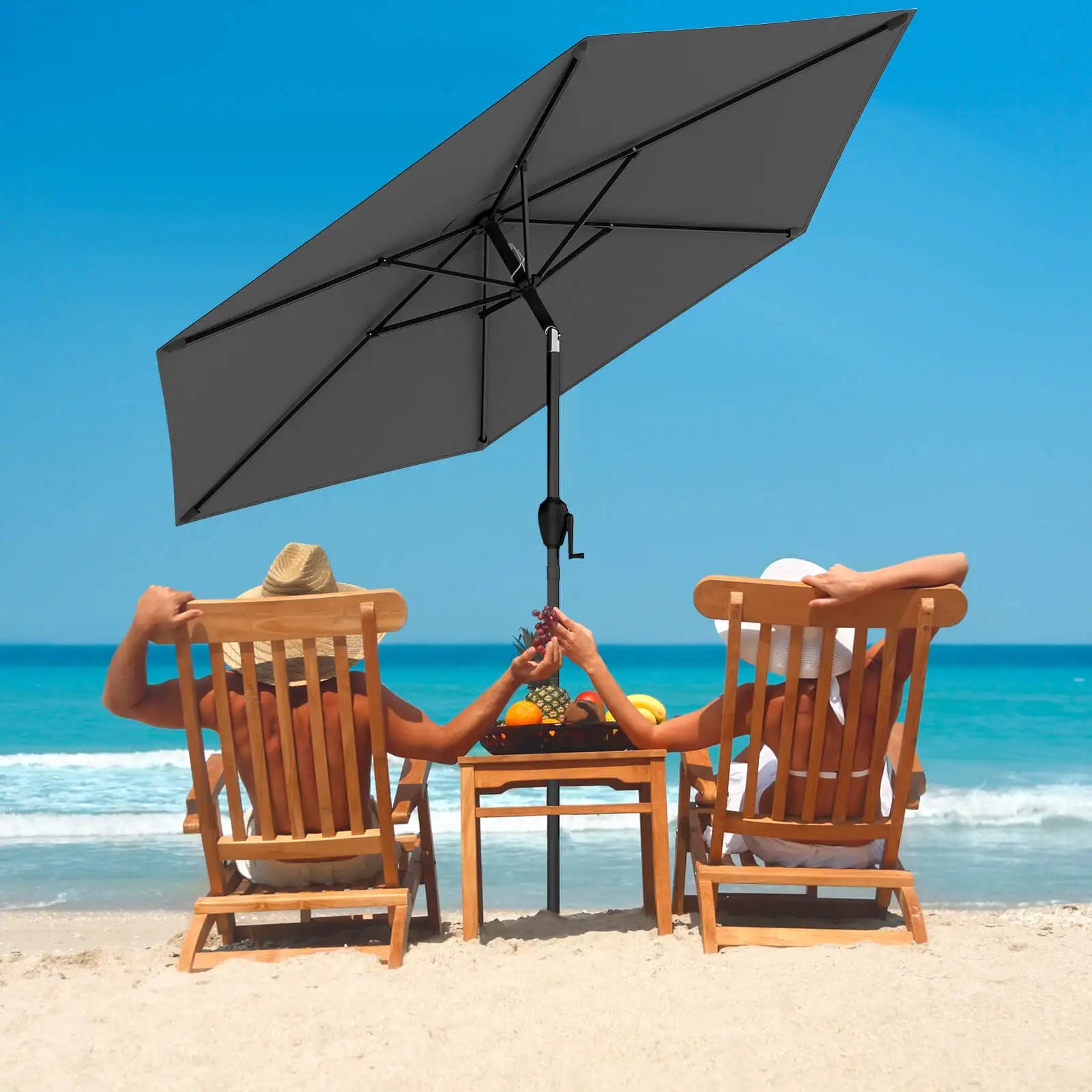 7.5ft Outdoor Patio Umbrella – Tilt & Vent Design