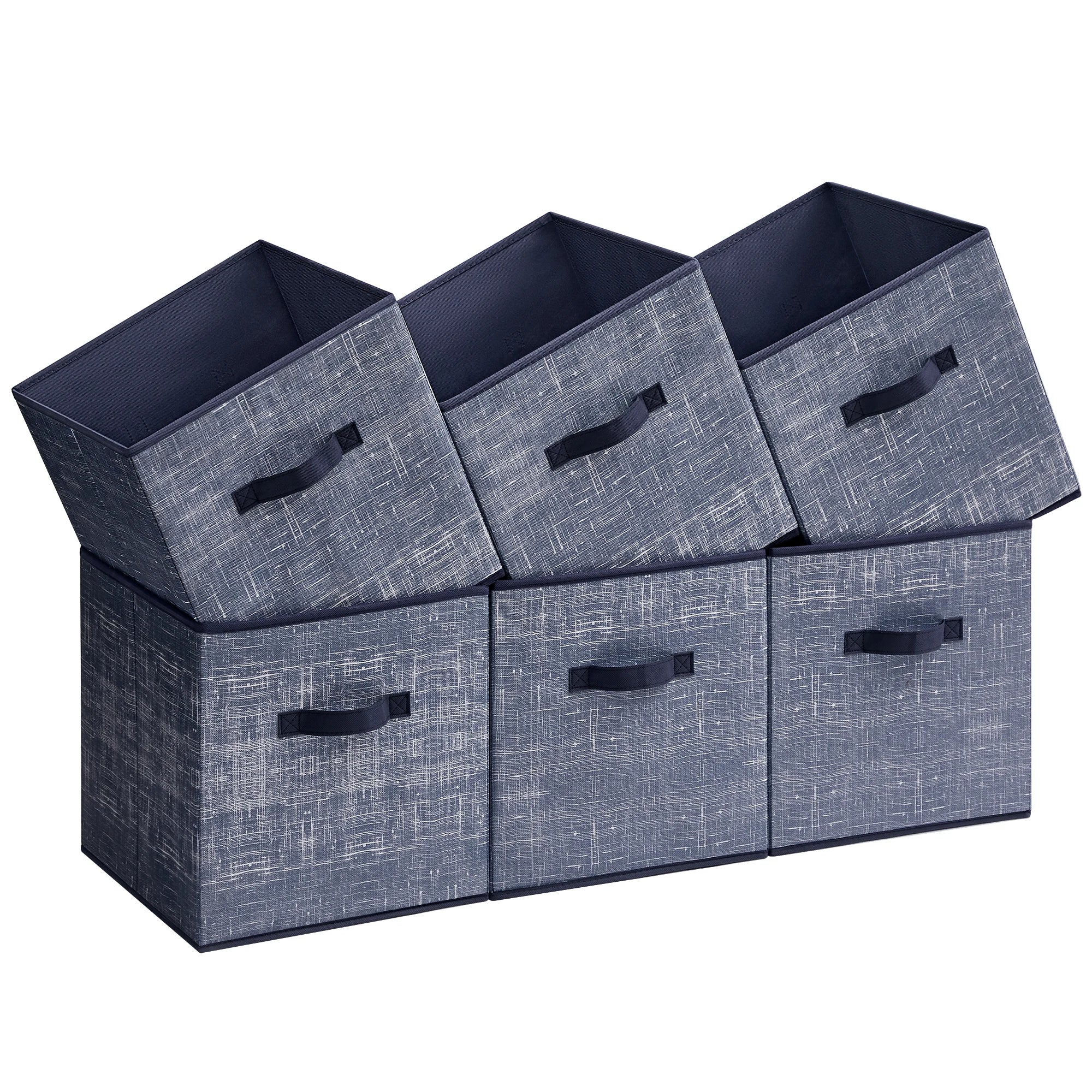ongmics 6-Pack Fabric Storage Cubes – Durable & Space-Saving