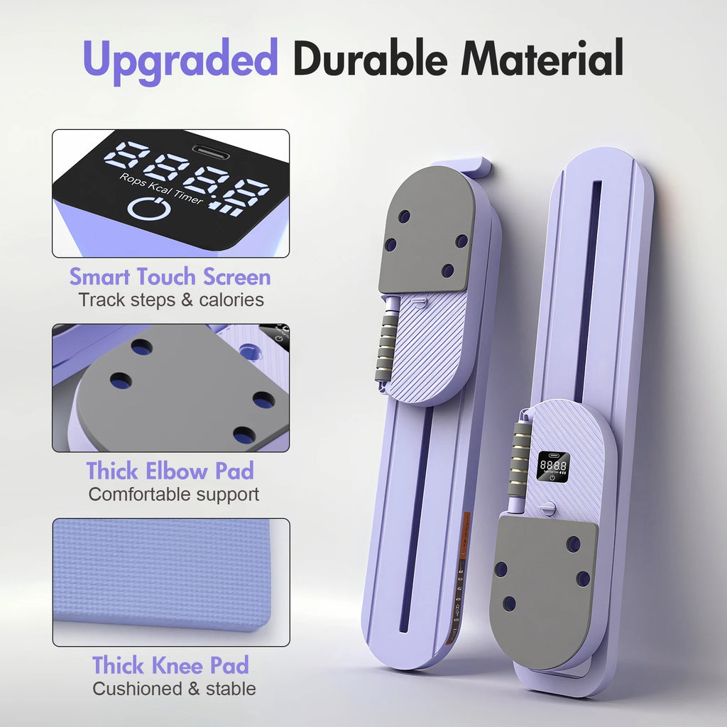 Portable Split Ab Board with Resistance Bands – Smart Pilates & Core Trainer