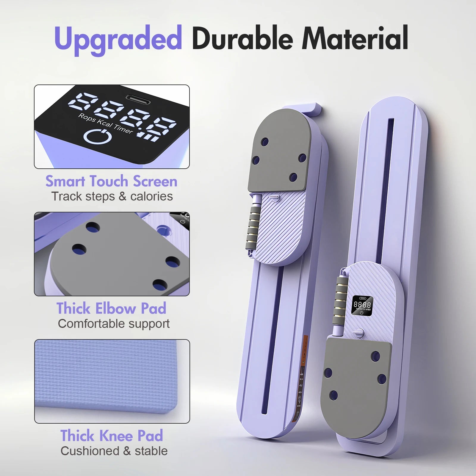 Portable Split Ab Board with Resistance Bands – Smart Pilates & Core Trainer