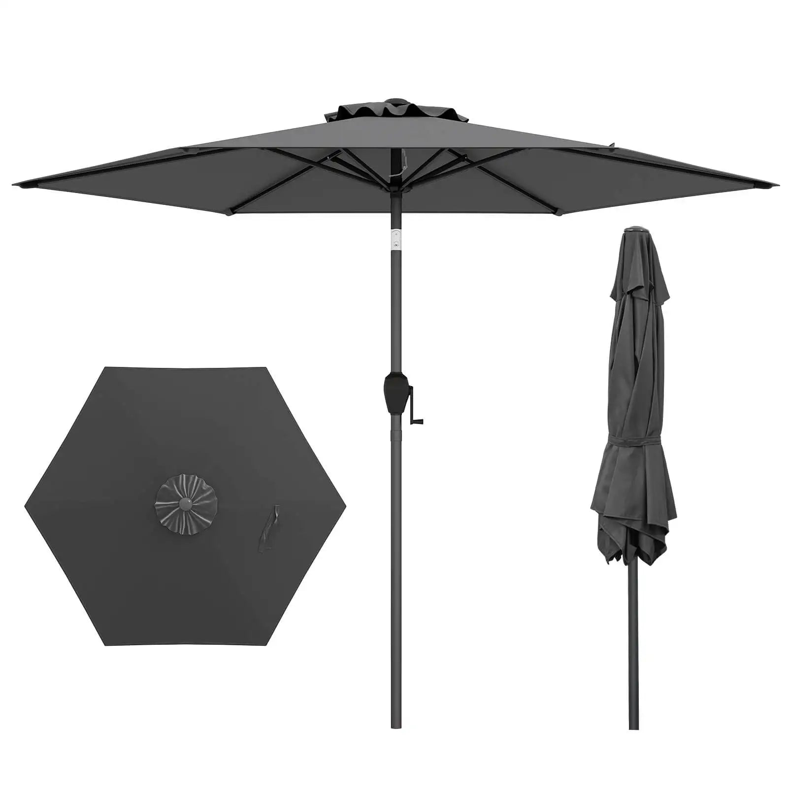 7.5ft Outdoor Patio Umbrella – Tilt & Vent Design