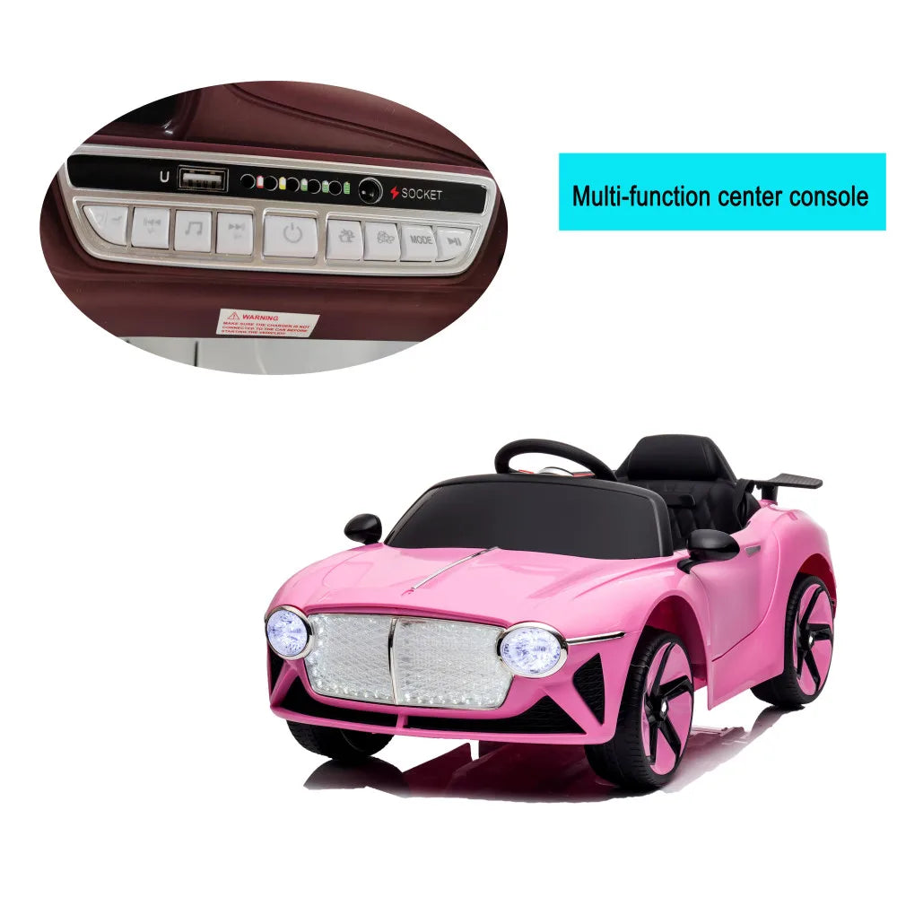 Lwo Kids Electric Ride-On Car | Ages 3–6 | 2.4G Remote Control, LED Lights, Music Player, Safety Belt