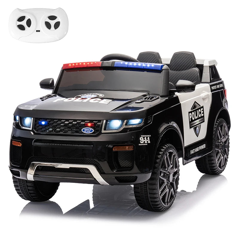 12V Kids Police Ride-On Car | Electric SUV with Parent Remote, Siren, Flashing Lights & Music | Ages 3–6