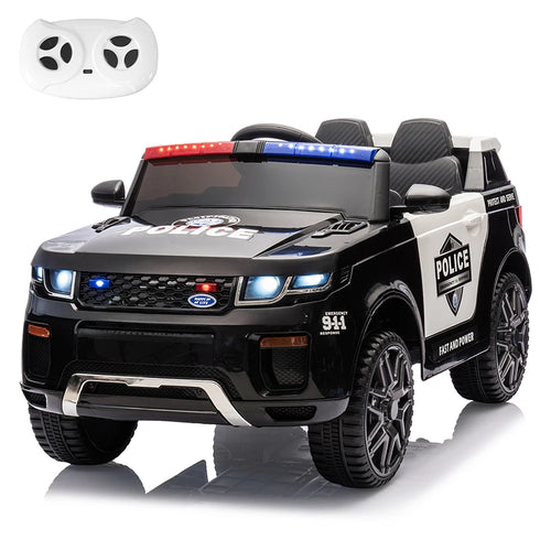 12V Kids Police Ride-On Car | Electric SUV with Parent Remote, Siren, Flashing Lights & Music | Ages 3–6