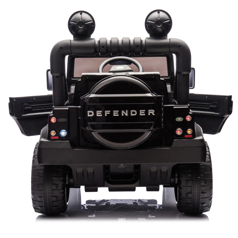Lwo Licensed Land Rover Defender Electric Ride-On Car for Kids | Ages 3-7 | Remote Control, Multimedia, LED Lights