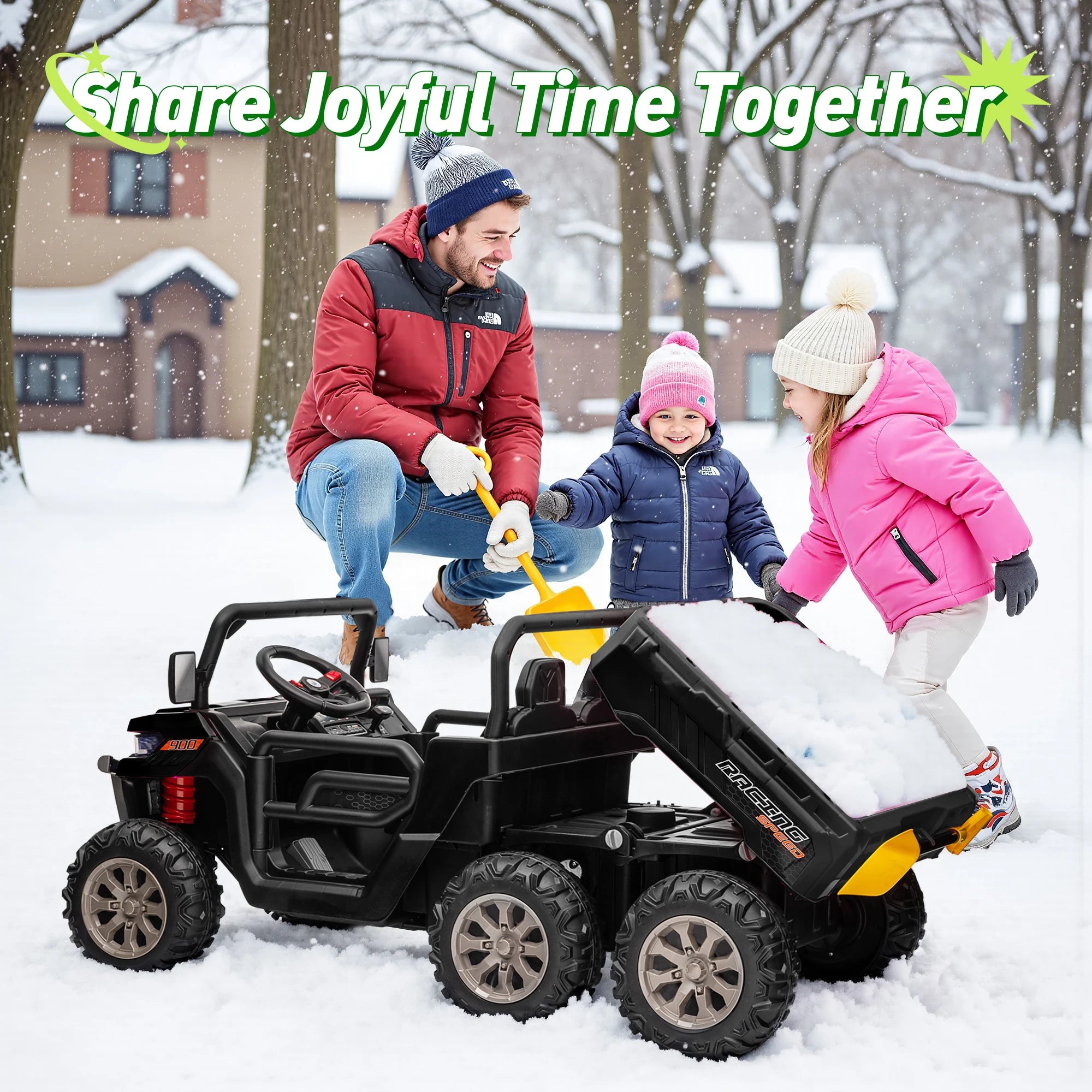 Electric Ride-On Car for Kids | Ages 3-12 | 2.4G Remote Control, 3-Speed Adjustable