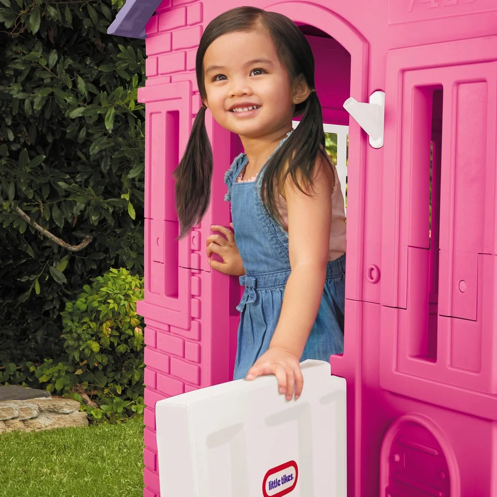 Cape Cottage Princess Playhouse – Pink | Indoor & Outdoor Kids Playhouse