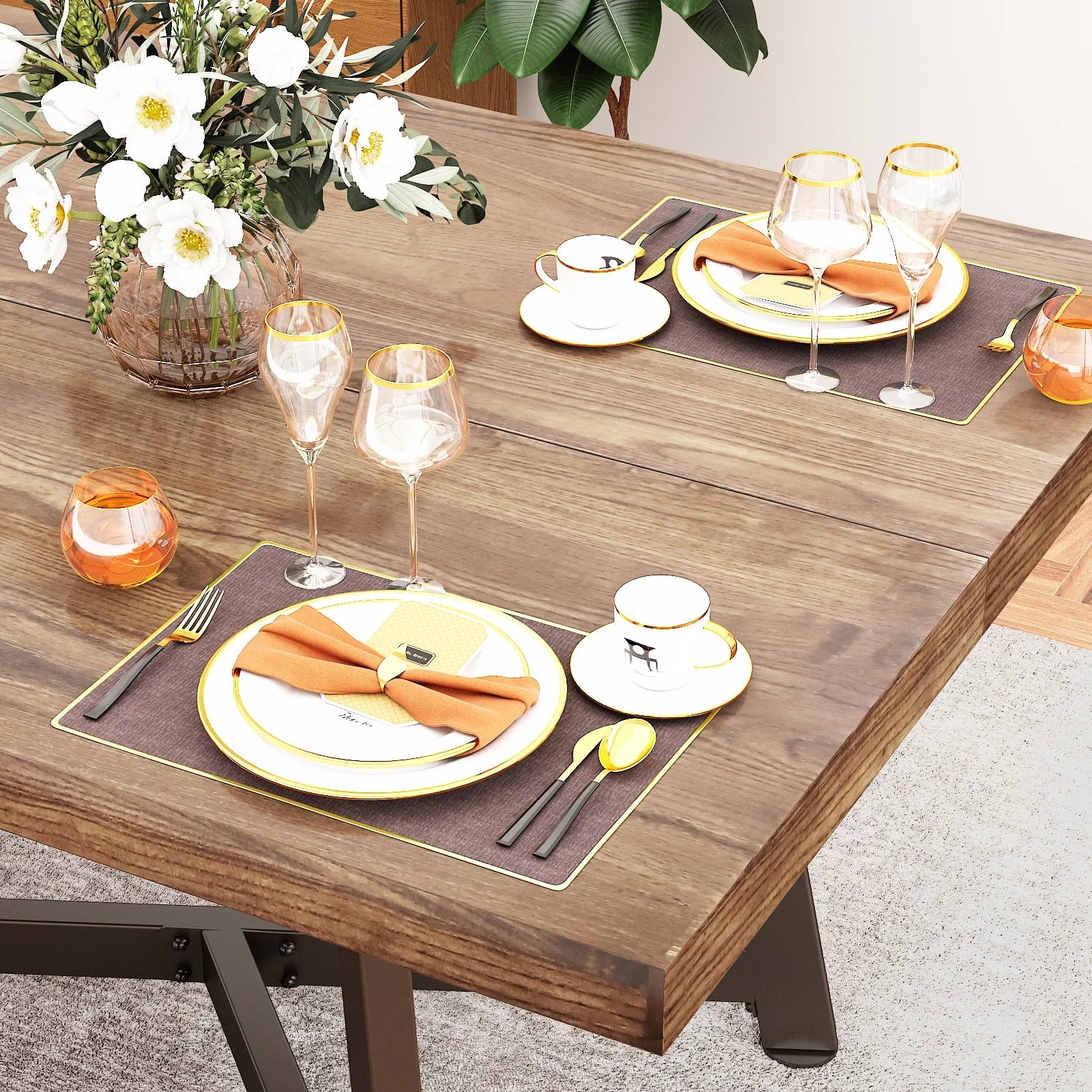 Solid Wood Dining Table for 8-10