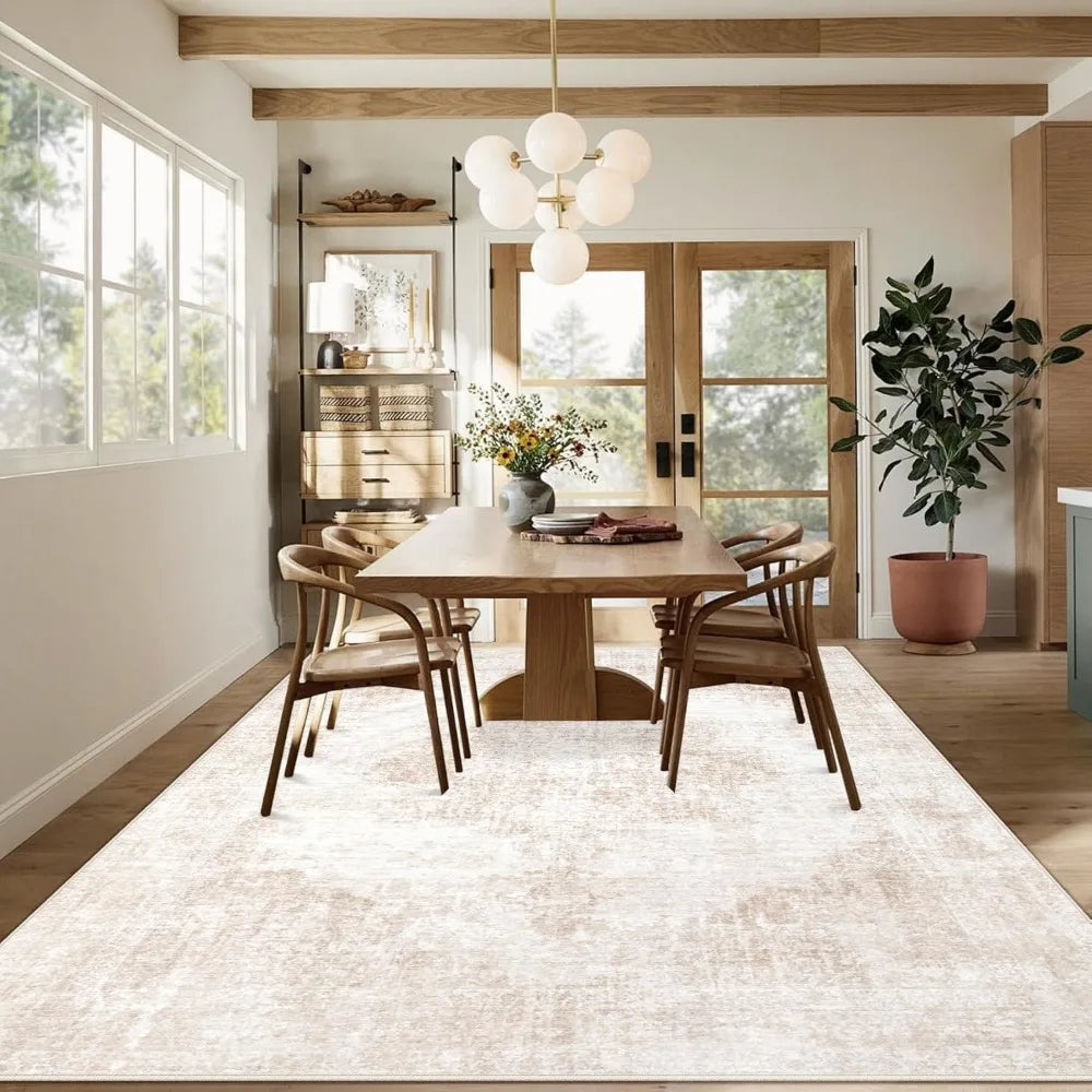 Washable 8x10 Vintage Rug