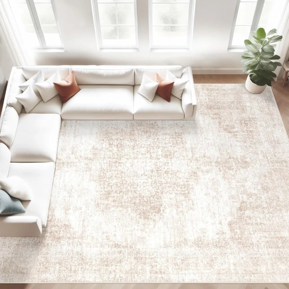 Washable 8x10 Vintage Rug