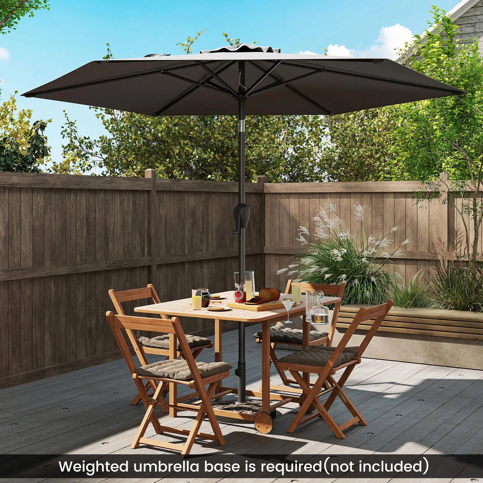 7.5ft Outdoor Patio Umbrella – Tilt & Vent Design