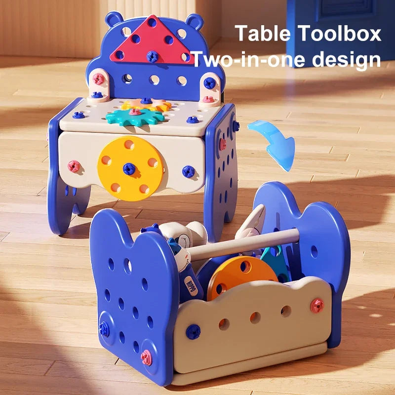 Children’s Play Tool Set with Electric Drill – Educational DIY Toolbox Toy