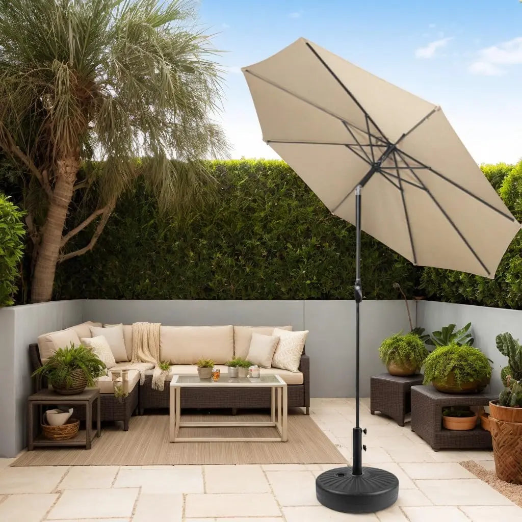 Heavy-Duty Outdoor Umbrella Base – Stainless Steel
