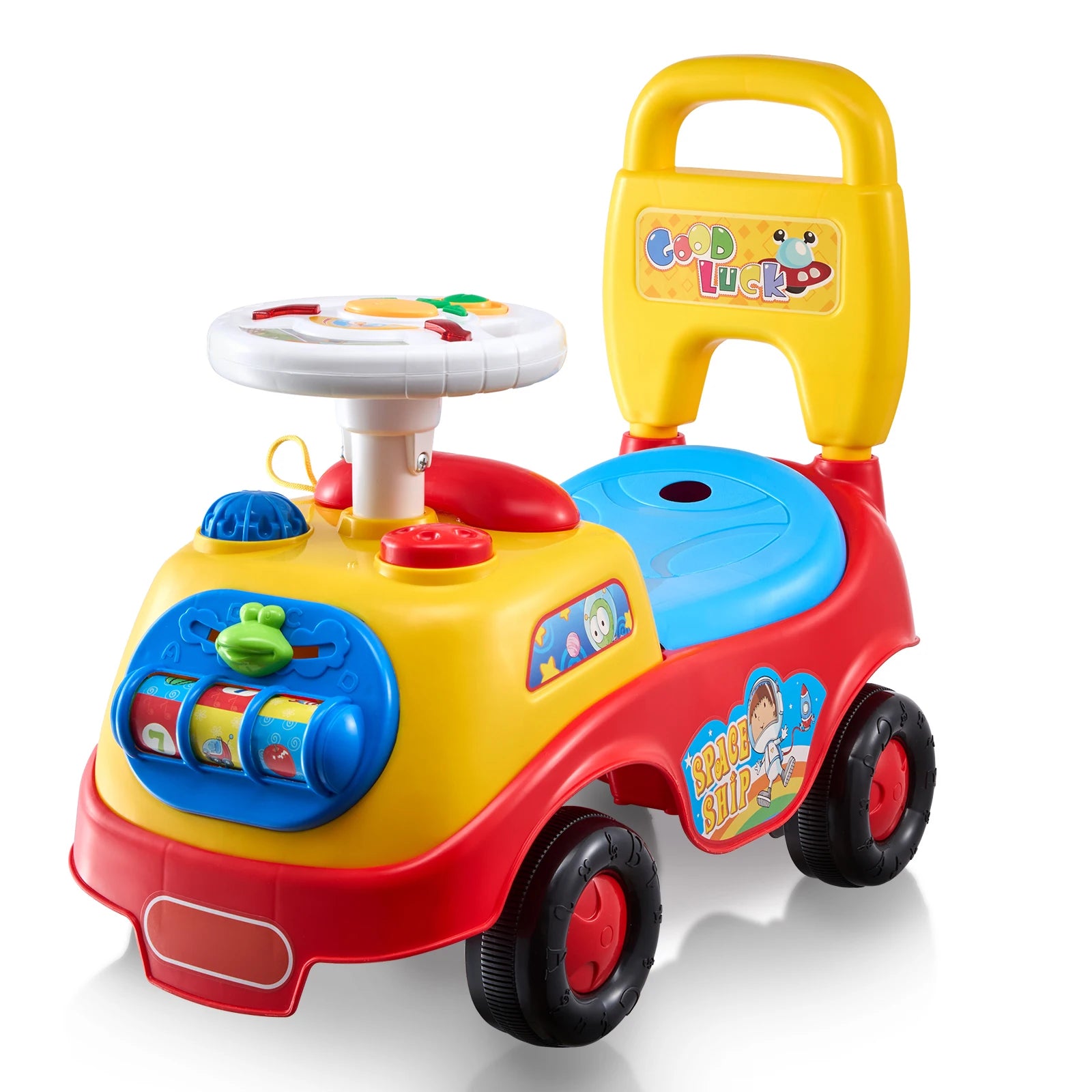 ucceBuy Ride-On Push Car for Toddlers | 1-3 Years | Music & Storage