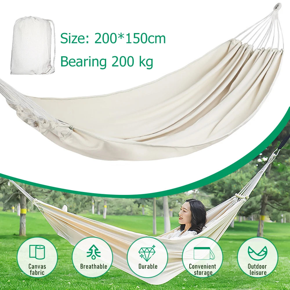Modern Two-Person Cotton-Polyester Hammock – Cozy & Durable