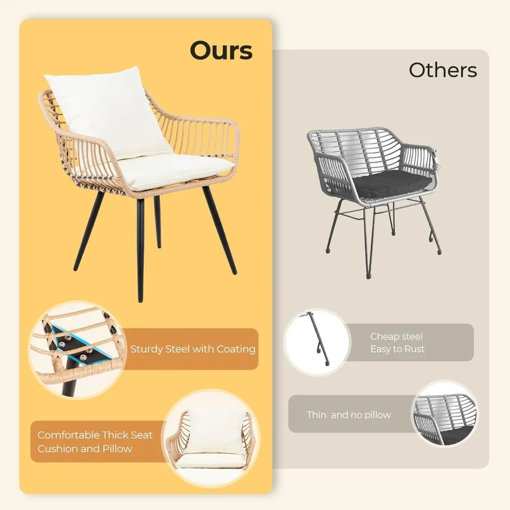 NGDUO 5-Piece Patio Bistro Set – Cozy & Versatile Outdoor Seating