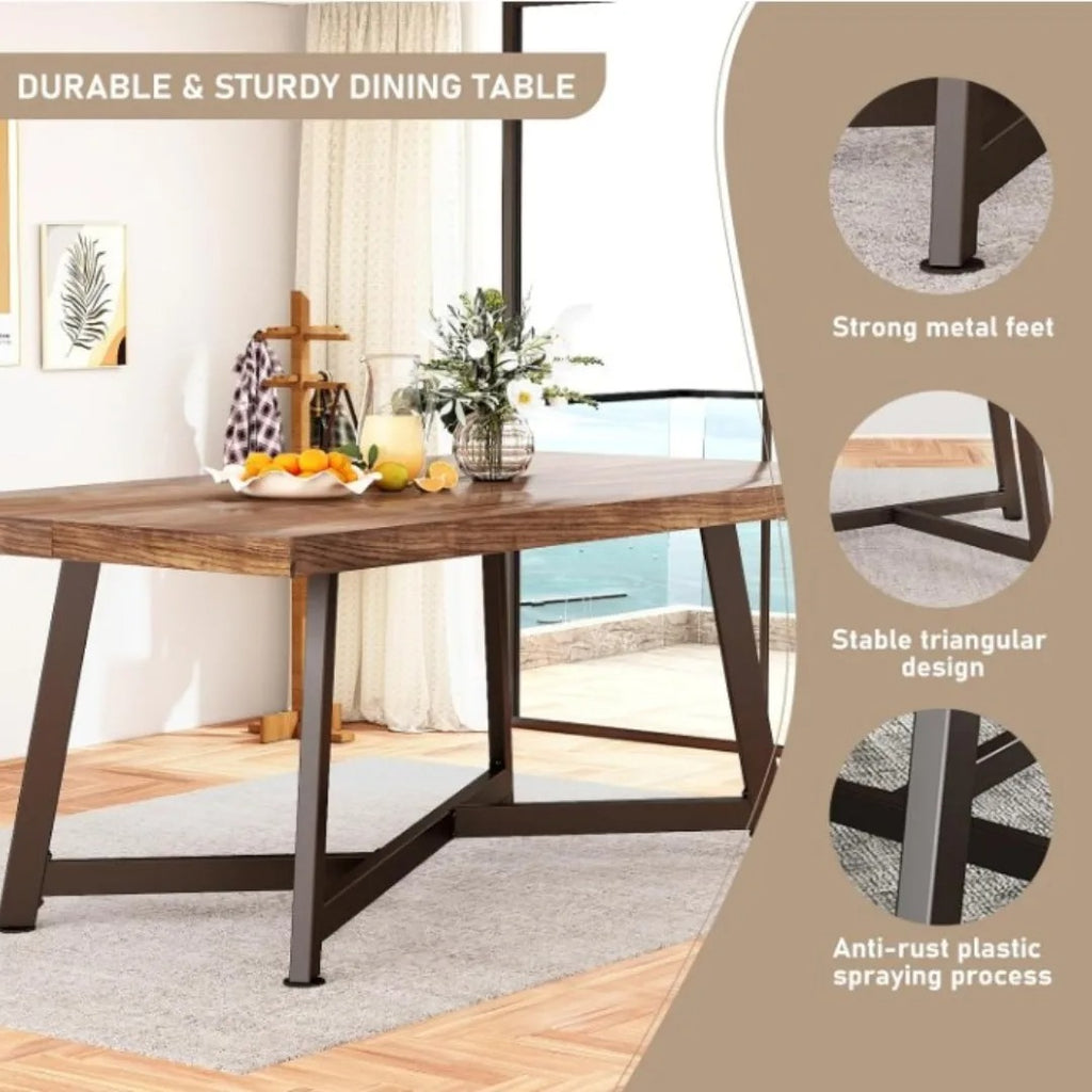Solid Wood Dining Table for 8-10